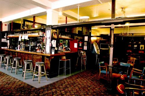 Photo of the bar at the Fellowship Inn before it was renovated